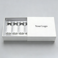 Boîtes d'emballage personnalisées pour suppléments de peptides, 2 ml, 3 ml, emballage en carton pour peptides, boîte cadeau avec insert en mousse EVA pour peptides