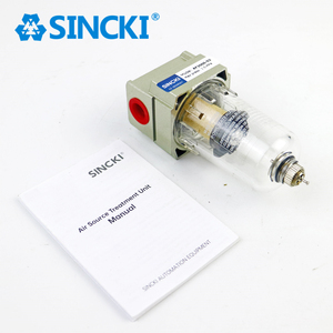 SINCKI pneumatique 1/4 <span class=keywords><strong>Auto</strong></span>/manuel vidange cuivre/élément en plastique AF2000-02 filtre à Air comprimé séparateur de piège à eau d'huile - Product Image 2