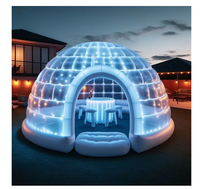 Tente à bulles transparente gonflable de haute qualité maison Igloo tente dôme luxueuse pour la location de fête Camping avec canapé de table