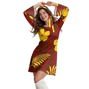 Hermoso Vestido Tropical Floral Amarillo para Mujer, Conjunto <span class=keywords><strong>de</strong></span> 2 Piezas, Disfraz Floral Hippie <span class=keywords><strong>de</strong></span> los 70 para Halloween con Diadema - Product Image 1