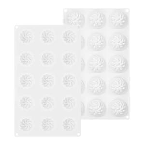 Molde de Silicona para Pastel de Mousse de 15 Cavidades, Antiadherente, Libre de BPA, Platino, LFGB, de la Fábrica MUYULINS - Product Image 3