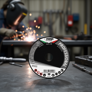 Disque de coupe professionnel Fervi 115x1,6x22,23mm pour acier inoxydable type 41 - Product Image 2