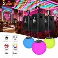 Système de treuil de levage pour boule lumineuse cinétique LED RGBW DMX512 pour église, cathédrale, exposition, spectacle, scène