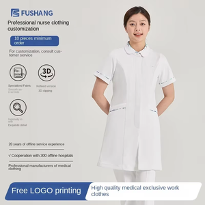 Uniforme d'infirmière personnalisé Dssyon, haut à manches courtes pour femmes, tenue médicale professionnelle haut de gamme, tissu Dobby, fourniture ODM - Product Image 3