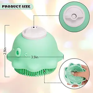 Spazzola in silicone per doccia scrubber da bagno esfoliante per la pelle scrub per il corpo massaggio Spa Double-sided Waterproof Easy-grip Shower loofah