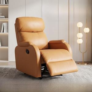 Manual Contemporary Wood Frame <b>Recliner</b> <b>Chair</b> 360 Swivel Glider Extendable Feature Small Space Living Room Sofa <b>Chair</b> - Product Image 1