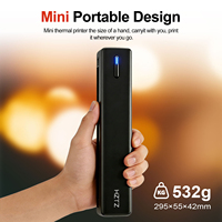 HZTZ menjual grosir Printer Thermal Mini A4 untuk Baterai 1500mAh Resolusi 203dpi Material ABS Teknologi Tanpa Tinta Tersedia di Stok.