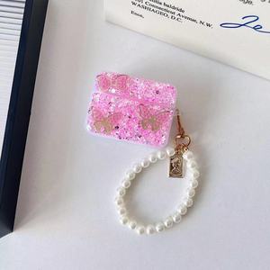 Pour Airpods 1/2 Pro pour Airpods 3 étui pour écouteurs à motif de mouche de beurre plaqué de luxe - Product Image 4