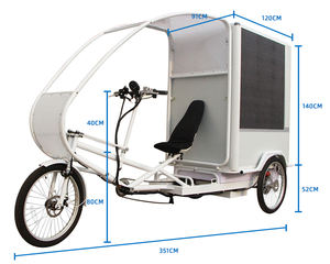 Caja de carga de aluminio de carga pesada, Motor de 1000W, resistencia de 90km, triciclo de carga eléctrica de tres ruedas, en venta - Product Image 5
