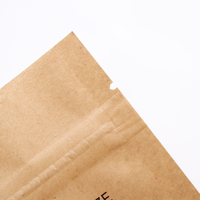 Sacs d'emballage en papier kraft avec fermeture éclair, fenêtre transparente en plastique et poignée, pour snacks et aliments, scellés sur 3 côtés, pour supermarchés en chaîne - Vente en gros