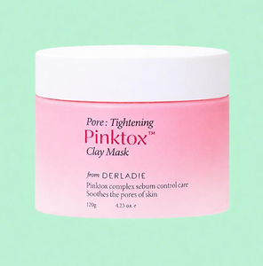Masque d'essence à l'argile rose intensive de haute qualité de la marque coréenne Derladie, complexe nettoyant en profondeur pour le visage, adapté à tous les types de peau - Product Image 1