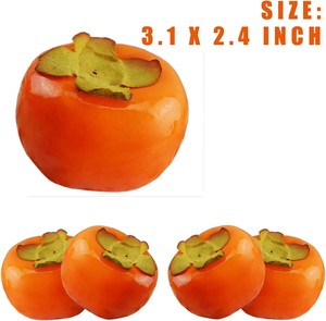 Modèle de fruit artificiel réaliste en mousse de kaki pour la décoration de <span class=keywords><strong>cuisine</strong></span> et de maison, accessoires de photographie, décoration de festival d'Halloween - Product Image 6
