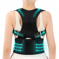 Ceinture de soutien lombaire réglable avec logo personnalisé FSPG, correcteur de posture, soutien dorsal et lombaire