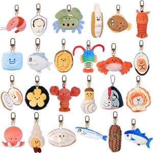 Genuine Seafood Market Ashore Llavero Colgante de Peluche Ultra Suave con Diseño de Langosta y Turbot, Adorno Colgante de Muñeco de Dibujos Animados Bonito y Personalizable - Product Image 2