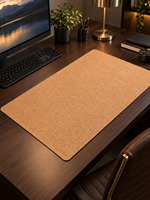 Tapis de bureau en liège avec surface d'écriture lisse, tapis de table naturel antidérapant et imperméable pour la maison, le bureau et l'étude