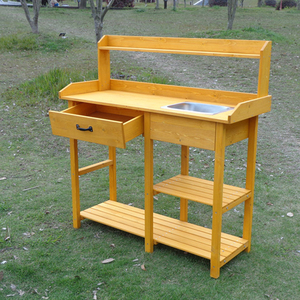 Hot Selling Outdoor <strong>Garden</strong> Work <strong>Storage</strong> Table Wood Flower Potting <strong>Bench</strong> for Plant <strong>Storage</strong> and <strong>Garden</strong> Work - Product Image 5