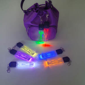Llavero LED <span class=keywords><strong>Cyberpunk</strong></span> con Múltiples Modos de Iluminación Recargable por USB, Colgante Futurista - Product Image 3