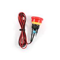 Kit de commande de porte avec bouton poussoir d'urgence rouge pour graveur et découpeur laser série NEJE