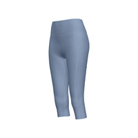 Legging de sport taille haute élastique pour femme, longueur mollet, avec poches latérales, effet ventre plat, couleur pêche, pour yoga et fitness