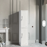 Armoire / casier en acier à 2 portes, simple et durable, pour le rangement à domicile, en usine et à l'hôpital (conception démontable)