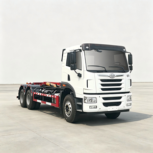 Camion benne basculante FAW Jiefang 6x4 multifonctionnel avec système de levage à crochet, camion à ordures 20 m³ avec conteneur amovible - Product Image 2