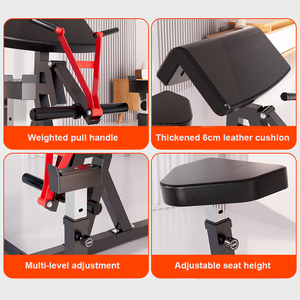 <span class=keywords><strong>Banc</strong></span> de musculation commercial réglable pour curls, support d'entraînement des bras pour biceps et <span class=keywords><strong>triceps</strong></span>, chaise de fitness pour la maison pour exercices avec haltères - Product Image 2