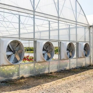 Ventilador Industrial Eléctrico con Carcasa de Fibra de Vidrio, Diámetro de Aspas de 48'', Protección IP55, Ventilador de Extracción para Invernadero, para Refrigeración - Product Image 1