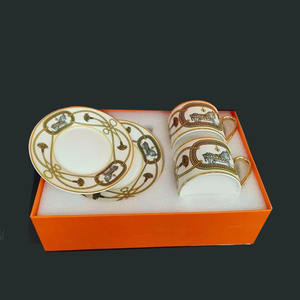 Vente chaude d'usine : Coffret cadeau de luxe de tasses et soucoupes de la marque Horse, le plus vendu - Product Image 3
