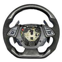 Volant personnalisé en fibre de carbone véritable pour Chevrolet Camaro SS ZL1 2010 2011 2012 2013 2014 2015 2016-2023 6ème génération