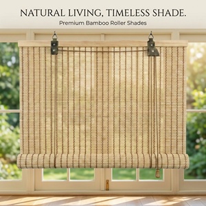 Tende a Rullo <span class=keywords><strong>in</strong></span> Bambù Naturali Filtranti, Tapparelle <span class=keywords><strong>Avvolgibili</strong></span> Anti-UV per Interni ed Esterni, Patio, Veranda - Product Image 3