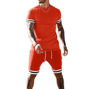 Лето 2023, дизайнерская одежда с логотипом на заказ, спортивный костюм из 2 предметов, рубашки и шорты для мужчин