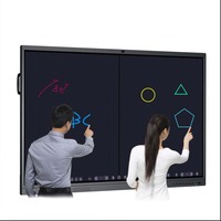 Интерактивная смарт-доска 4K по заводской цене с двойной системой Android/Windows, беспроводной проекцией и сенсорным управлением для конференций и офиса