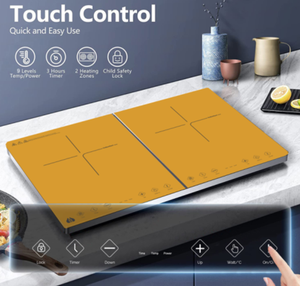 Due bruciatori touch screen controllo stufa a induzione/fornello a induzione doppio/fornello a induzione smart elettrodomestico - Product Image 2