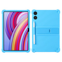 Xiaomi Poco ped için kapak 12.1 2024 Tablet kılıfı Xiaomi Poco ped SE yumuşak silikon ayarlanabilir standı kılıf