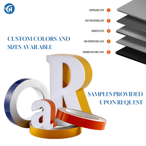 Vente chaude Amérique marché aluminium canal lettre bobine Noir couleur <span class=keywords><strong>blanc</strong></span> couleur 0.04 pouces d'épaisseur en stock - Product Image 3
