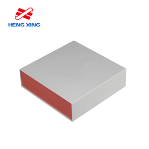 Wholesale High Quality Custom Logo Rigid Packaging Luxury Red Double Door <b>Magnetic</b> Closure Gift <b>Box</b> - Product Image 4