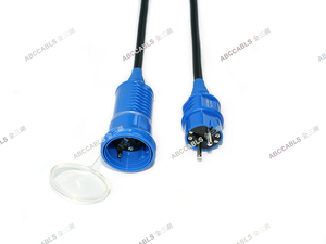 Cable de Extensión de Alimentación Industrial con Conector Impermeable EU IEC, Macho y Hembra, Resistente, OFC, 3m, 3*2.5mm² - Product Image 4