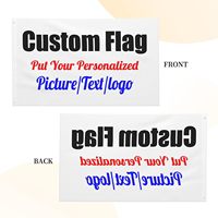 Drapeau personnalisé avec logo 3x5 pieds, image et texte personnalisés, 100% polyester, double couture, drapeau publicitaire intérieur/extérieur