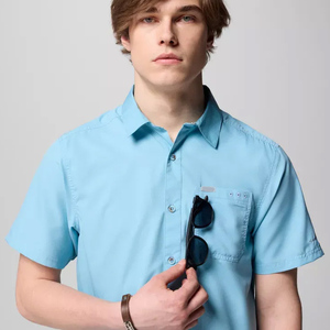 เสื้อเชิ้ตตกปลาแบบติดกระดุมเต็มตัว แขนยาว มีฮู้ด ป้องกันแสงแดด UPF สีสะท้อนแสง ยี่ห้อ Button up Puerto Rico - Product Image 5