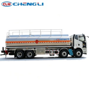 Camión cisterna de aleación de aluminio FAW J6L 8x4 de 26 CBM para transporte de combustible, diésel, gasolina y aceite, para entrega de combustible a granel, con volante a la derecha/izquierda. - Product Image 3