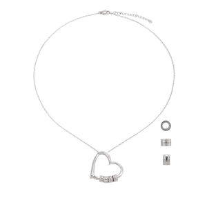ขายส่งสร้อยคอสแตนเลสสตีลรูปหัวใจผูกปม สลักอักษรย่อชื่อได้ ชุบทอง 14K แบบคลาสสิก ของขวัญแทนใจรักนิรันดร์ - Product Image 1