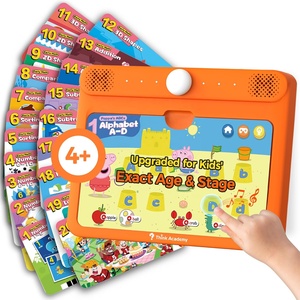 Tablette éducative sans écran avec cartes flash pour l'apprentissage de l'alphabet, des mots, des nombres, de la musique, et des activités préscolaires pour enfants - Product Image 1