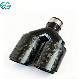 Puntas de <span class=keywords><strong>escape</strong></span> de fibra de carbono Rytan universales <span class=keywords><strong>para</strong></span> automóvil, de acero inoxidable y carbono forjado brillante, con interior negro <span class=keywords><strong>para</strong></span> <span class=keywords><strong>Akrapovic</strong></span> - Product Image 3