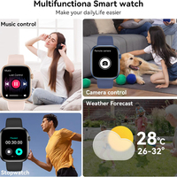 Reloj Inteligente SENBONO T7, Monitor de Actividad Física, Resistente al Agua IP67, Pantalla Táctil TFT Grande y Elegante, Correa de Silicona Unisex