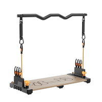 Wellshow Planche de Pilates multifonctionnelle et esthétique, Planche de pompes, Planche de fitness, Appareil de Pilates Ab Reformer, Planche de Reformer Pilates
