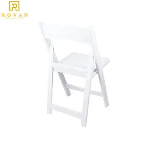 Kids Gladiator Folding Wimbledon Chair PP Resin White Wimbledon Chairs For Party