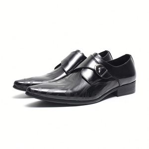 Chaussures habillées de luxe élégantes et tendance pour hommes grandes tailles, idéales pour les affaires et les mariages, en cuir véritable - Product Image 2