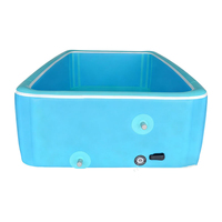 Piscine gonflable rectangulaire en PVC de haute qualité OEM, durable, pour enfants, design géant Drop Stitch, portable et étanche