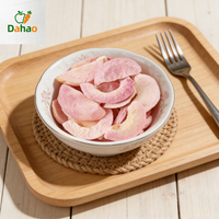 Gedroogde perziken groothandel FD roze perzikchips zonder toegevoegde suiker natuurlijke veganistische biologische fruitschijfjes voor snacks bakken 1kg