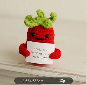 Nouveau Design Crochet Doux Tricoté Animal Amigurumi Holding Card Kitting Spud Tattie Légumes Farcis - Product Image 3